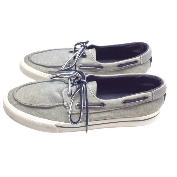 Tommy Hilfiger Gray Topsiders Boat Shoes Men’s 8.5 - Picture 1 of 8